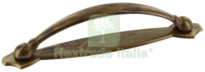 25PZ Maniglia Antichizzata ART.18900 MM.128 Ottone Antico — Maniglie e pomelli — rif. FERX.20436