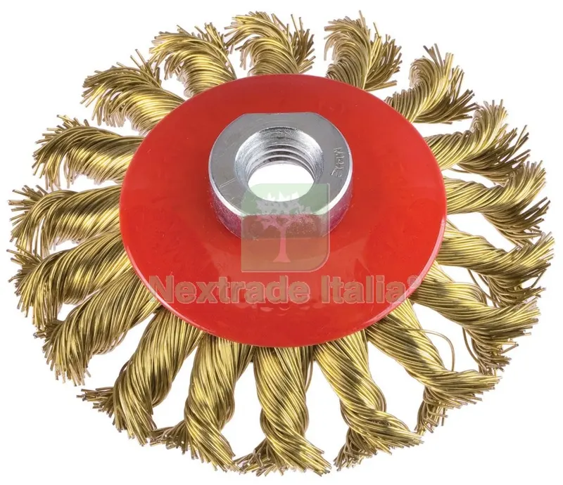 POGGI ART. 468.30 SPAZZOLA CIRCOLARE MM.100 MAZZETTI RITORTI — Punte, frese e dischi — rif. FERX.20502