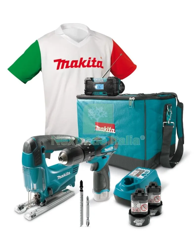 Makita S-Kit TRAP.HP330DZ+SEGH.JV100DZ 1496X1 — Marchi utensili elettrici — rif. FERX.20798 Makita S-Kit TRAP.HP330DZ+SEGH.JV100DZ 1496X1 — Marchi utensili elettrici — rif. FERX.20798