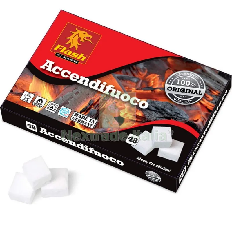 24PZ Accendifuoco Bianco Flash 48 Cubetti — Tempo libero outdoor — rif. FERX.2081