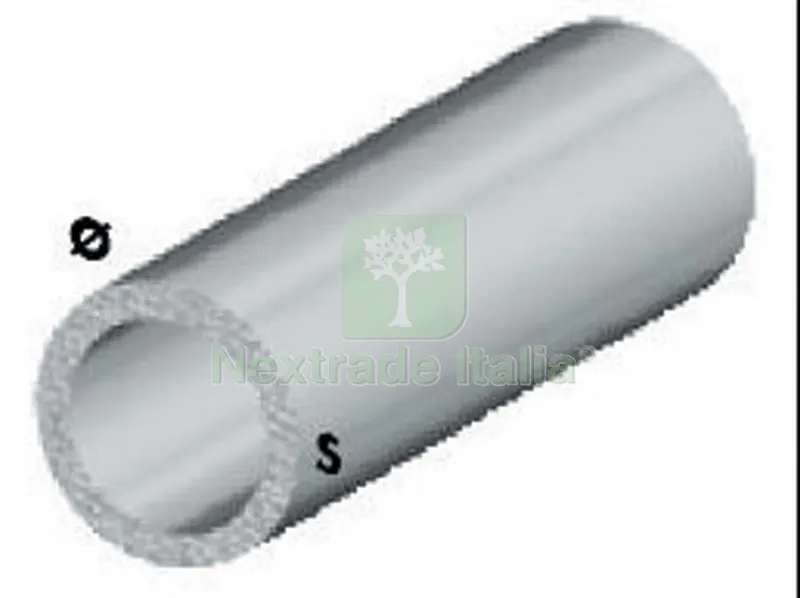 5PZ PROFILO ARGENTO H.100 cm TUBO TONDO 10X1 mm — Profili e angolari decorativi — rif. FERX.20905 5PZ PROFILO ARGENTO H.100 cm TUBO TONDO 10X1 mm — Profili e angolari decorativi — rif. FERX.20905