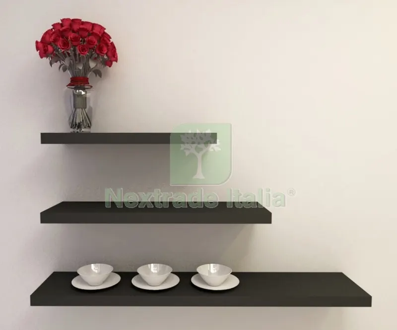 4PZ Mensola Squadrata CM 120X23,5X3,8 Nera — Arredo — rif. FERX.20914 4PZ Mensola Squadrata CM 120X23,5X3,8 Nera — Arredo — rif. FERX.20914