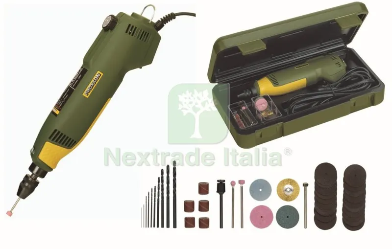 PROXXON 28472 TRAPANO CON 43 UTENSILI — Trapani e avvitatori — rif. FERX.21053
