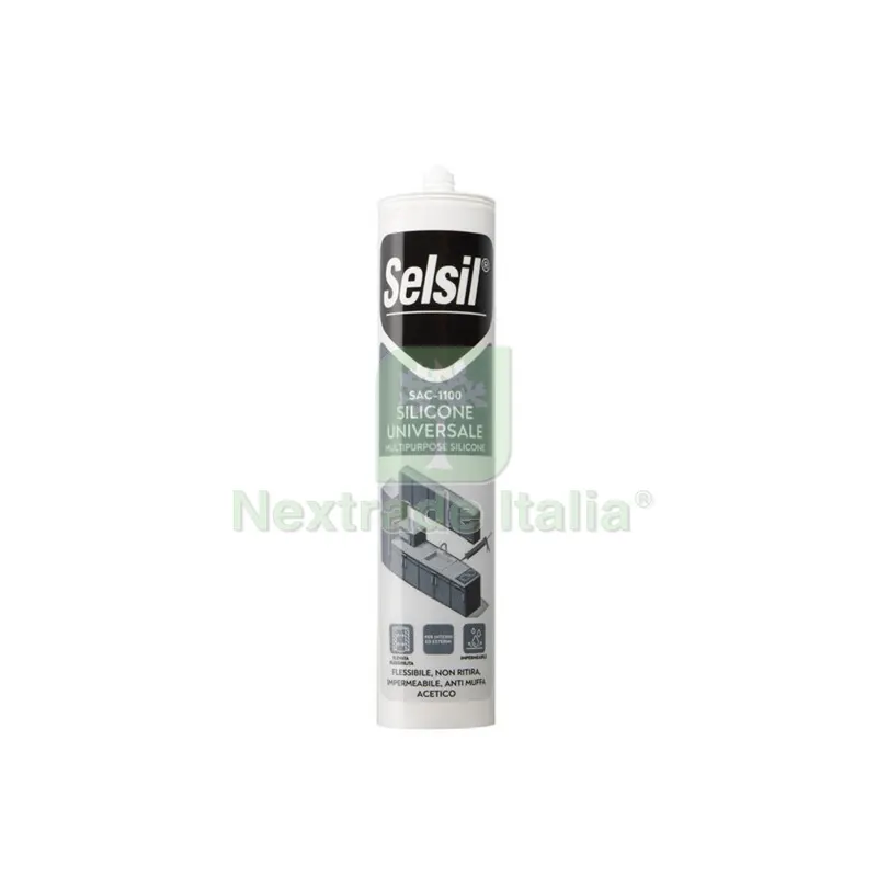 25PZ Silicone Acetico Eco Trasparente 280 GR (260ML) — Adesivi e sigillanti — rif. FERX.211261