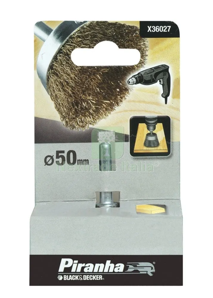 PIRANHA X36027 SPAZZOLA OTTONE A TAZZA DIAMETRO 50 — Tubi e raccordi — rif. FERX.21284 PIRANHA X36027 SPAZZOLA OTTONE A TAZZA DIAMETRO 50 — Tubi e raccordi — rif. FERX.21284