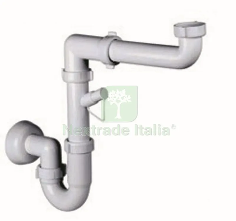 5PZ SIFONE LAVELLO 1 VIA CON ATTACCO LAVATRICE BASSO INGOMBRO — Sanitari e ceramiche — rif. FERX.21439 5PZ SIFONE LAVELLO 1 VIA CON ATTACCO LAVATRICE BASSO INGOMBRO — Sanitari e ceramiche — rif. FERX.21439