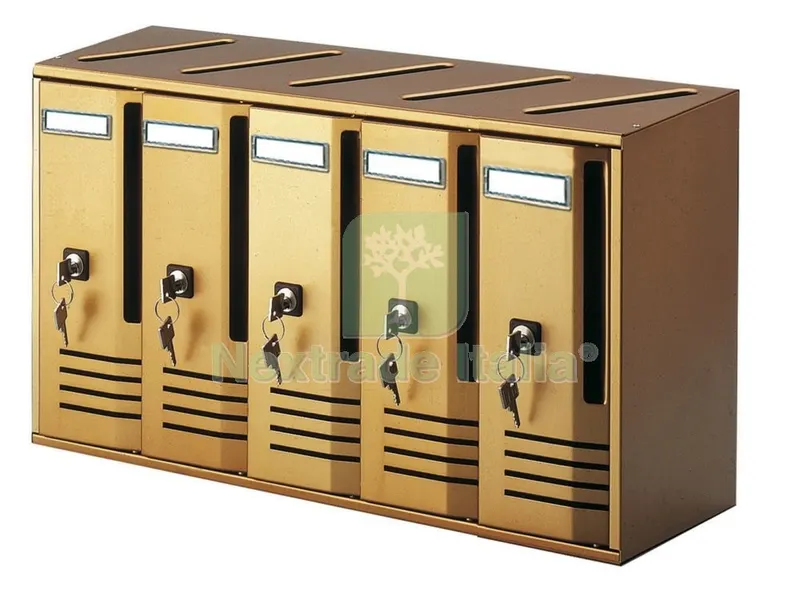 ALUBOX CASSETTA POSTALE A 5 POSTI BRONZO ART. C5 — Casalinghi e organizzazione — rif. FERX.21536 ALUBOX CASSETTA POSTALE A 5 POSTI BRONZO ART. C5 — Casalinghi e organizzazione — rif. FERX.21536