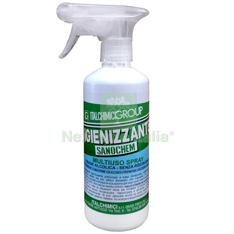 15PZ IGIENIZZANTE SANOCHEM SPRAY 500ML MULTIUSO — Diluenti e solventi — rif. FERX.2171