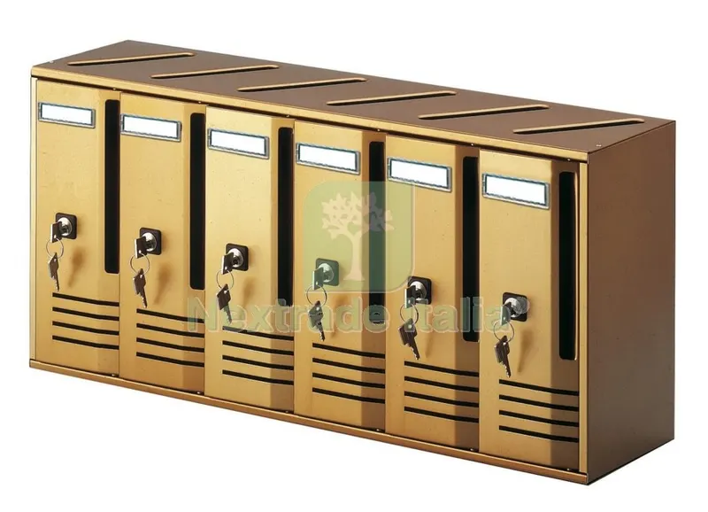 ALUBOX CASSETTA POSTALE A 6 POSTI BRONZO ART. C6 — Casalinghi e organizzazione — rif. FERX.21760 ALUBOX CASSETTA POSTALE A 6 POSTI BRONZO ART. C6 — Casalinghi e organizzazione — rif. FERX.21760