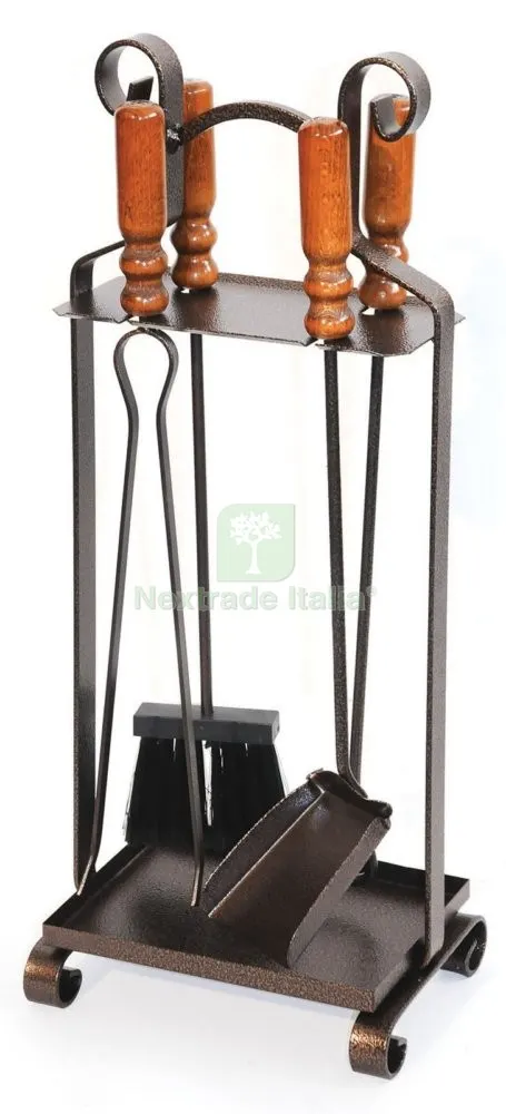2PZ Set Camino Ferro Battuto MOD.CORTINA — Stufe e camini — rif. FERX.21857 2PZ Set Camino Ferro Battuto MOD.CORTINA — Stufe e camini — rif. FERX.21857