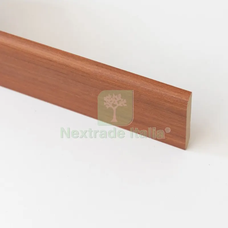 10PZ Battiscopa in MDF Ciliegio MM.10X70X2400 — Profili e angolari decorativi — rif. FERX.2194
