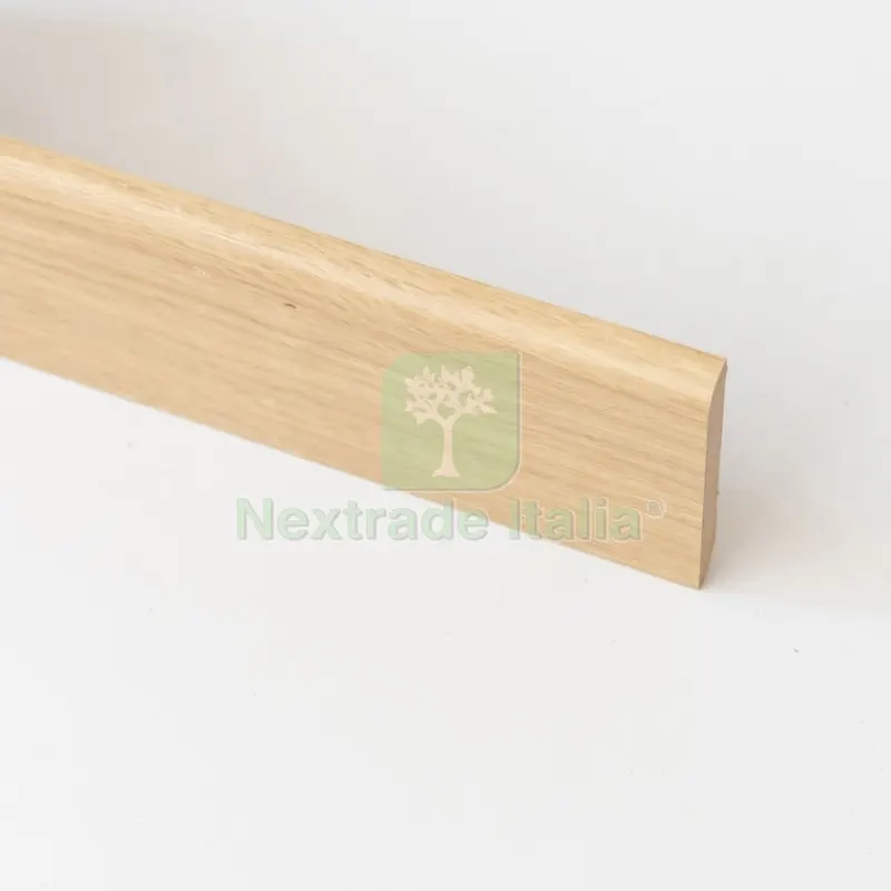 10PZ Battiscopa 70X10 MM MDF 240 CM Rovere Naturale — Profili e angolari decorativi — rif. FERX.2196