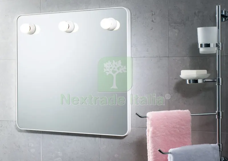 Gedy ART. 6005 Specchio con Luci 55X55 Bianco — Accessori bagno — rif. FERX.2199 Gedy ART. 6005 Specchio con Luci 55X55 Bianco — Accessori bagno — rif. FERX.2199