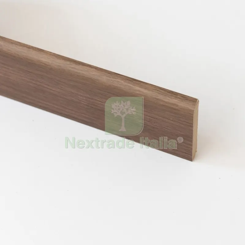 10PZ Battiscopa in MDF Rovere Scuro MM.10X70X2400 — Profili e angolari decorativi — rif. FERX.2200 10PZ Battiscopa in MDF Rovere Scuro MM.10X70X2400 — Profili e angolari decorativi — rif. FERX.2200