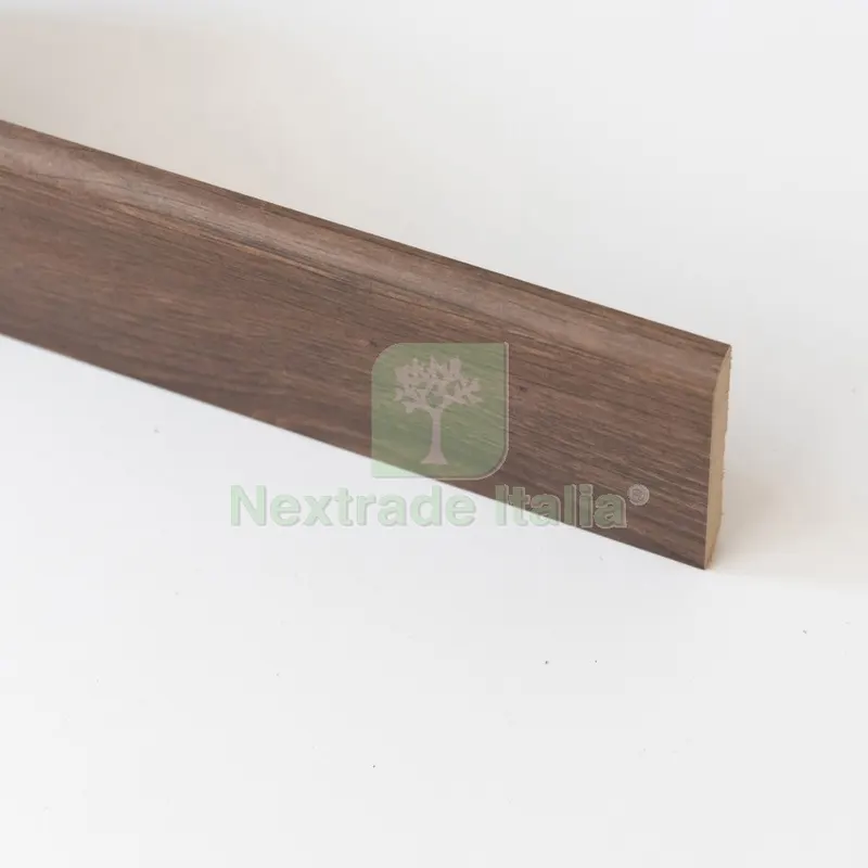 10PZ Battiscopa in MDF Noce Scuro MM.10X70X2400 — Profili e angolari decorativi — rif. FERX.2213 10PZ Battiscopa in MDF Noce Scuro MM.10X70X2400 — Profili e angolari decorativi — rif. FERX.2213