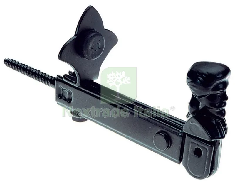 40PZ Fermaimposte Nero Registrabile MM 25/60 Fissaggio con Vite — Viti — rif. FERX.2228