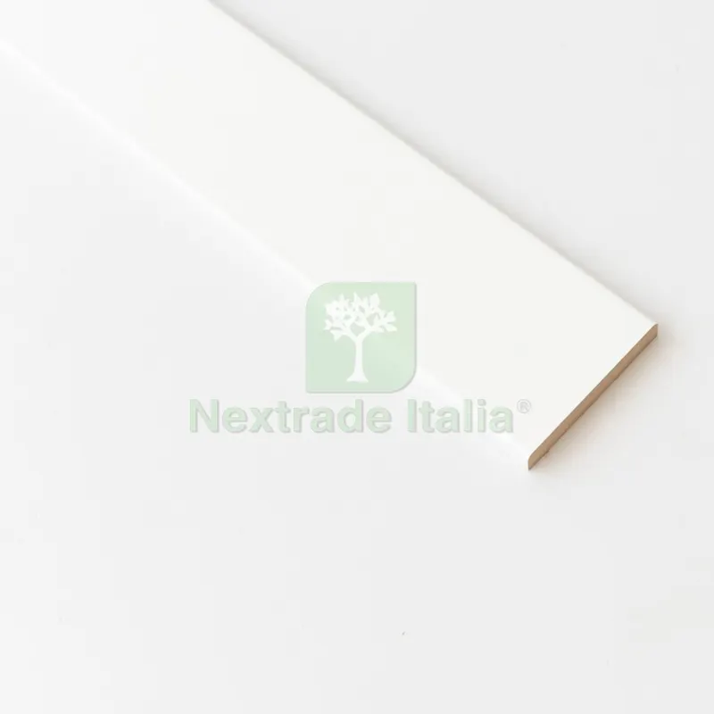 10PZ Coprifilo in MDF Bianco R6 MM.10X70X2400 — Profili e angolari decorativi — rif. FERX.2254 10PZ Coprifilo in MDF Bianco R6 MM.10X70X2400 — Profili e angolari decorativi — rif. FERX.2254