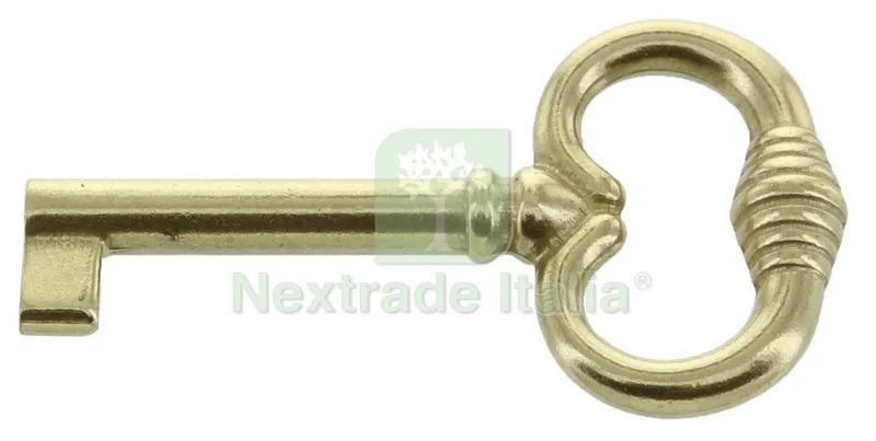 25PZ CHIAVE ANTICHIZZATA ART. 33708 MM.35/62 OTTONE LUCIDO — Ferramenta per legno e mobili — rif. FERX.227 25PZ CHIAVE ANTICHIZZATA ART. 33708 MM.35/62 OTTONE LUCIDO — Ferramenta per legno e mobili — rif. FERX.227
