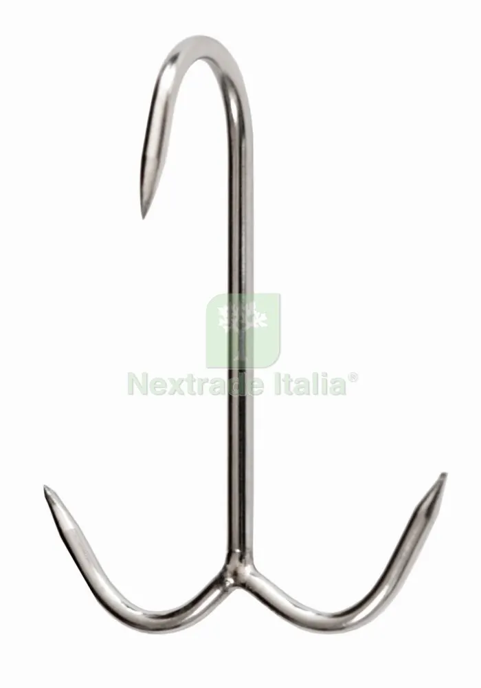 10PZ Gancio Inox Ancora per Macellai MM 120X5 — Casalinghi e organizzazione — rif. FERX.22724 10PZ Gancio Inox Ancora per Macellai MM 120X5 — Casalinghi e organizzazione — rif. FERX.22724