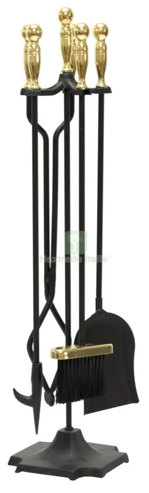 Set Camino Sfera Impugnatura Ottonata 15PB — Stufe e camini — rif. FERX.22738 Set Camino Sfera Impugnatura Ottonata 15PB — Stufe e camini — rif. FERX.22738