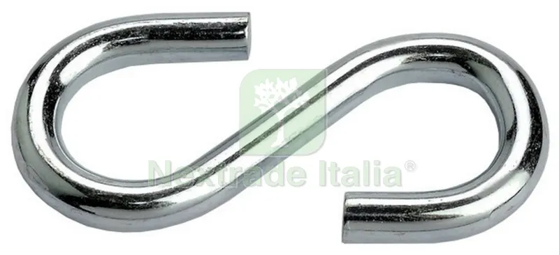 5KG GANCIO A "ESSE" ZINCOCROMATO MM 3.4 N.18 — Casalinghi e organizzazione — rif. FERX.22776 5KG GANCIO A "ESSE" ZINCOCROMATO MM 3.4 N.18 — Casalinghi e organizzazione — rif. FERX.22776