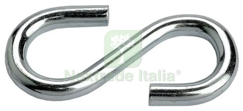 5KG GANCIO A "ESSE" ZINCOCROMATO MM 4.4 N.20 — Casalinghi e organizzazione — rif. FERX.22777 5KG GANCIO A "ESSE" ZINCOCROMATO MM 4.4 N.20 — Casalinghi e organizzazione — rif. FERX.22777