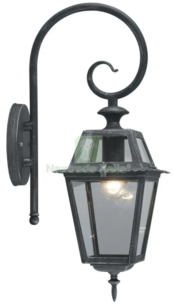 Lanterna "milano" W.60 con Braccio Grigio Ghisa — Illuminazione — rif. FERX.22789 Lanterna "milano" W.60 con Braccio Grigio Ghisa — Illuminazione — rif. FERX.22789