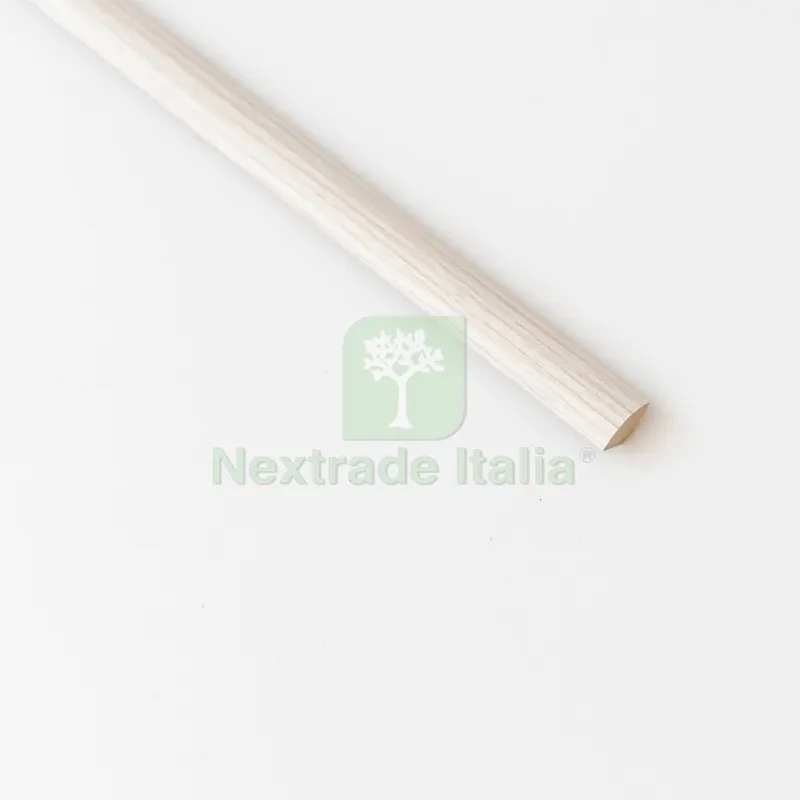 5PZ Quarto di Tondo 14X14 MM MDF 240 CM Rovere Sbiancato — Profili e angolari decorativi — rif. FERX.2279 5PZ Quarto di Tondo 14X14 MM MDF 240 CM Rovere Sbiancato — Profili e angolari decorativi — rif. FERX.2279