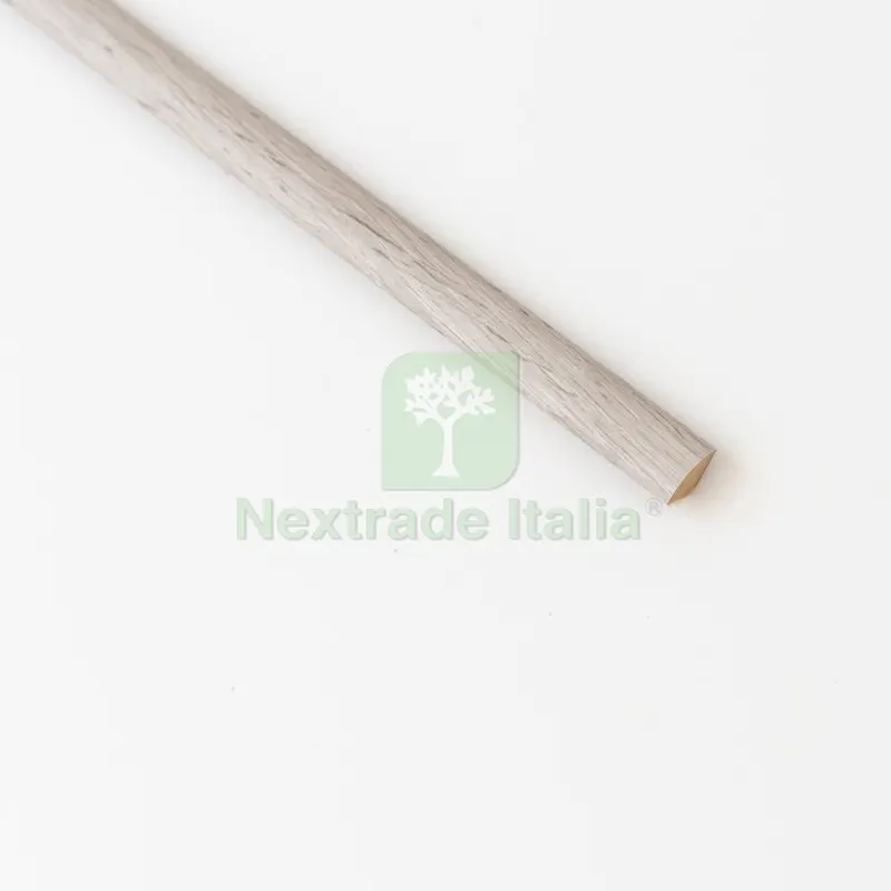 5PZ Quarto di Tondo MDF Rovere Grigio MM 14X14X2400 — Profili e angolari decorativi — rif. FERX.2285