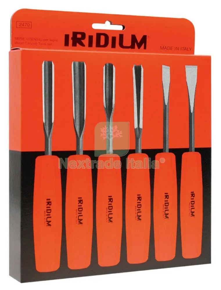 SET 6 SGORBIE PER LEGNO IRIDIUM — Misurazione e taglio manuale — rif. FERX.22879 SET 6 SGORBIE PER LEGNO IRIDIUM — Misurazione e taglio manuale — rif. FERX.22879