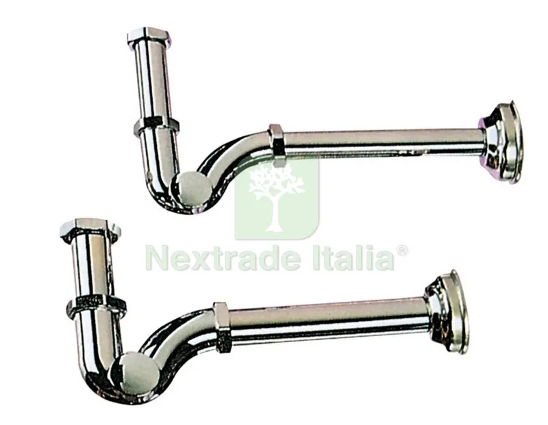 SIFONE A "S" IN OTTONE CROMATO GR. 1".1/4 — Scarichi e sifoni — rif. FERX.23181 SIFONE A "S" IN OTTONE CROMATO GR. 1".1/4 — Scarichi e sifoni — rif. FERX.23181