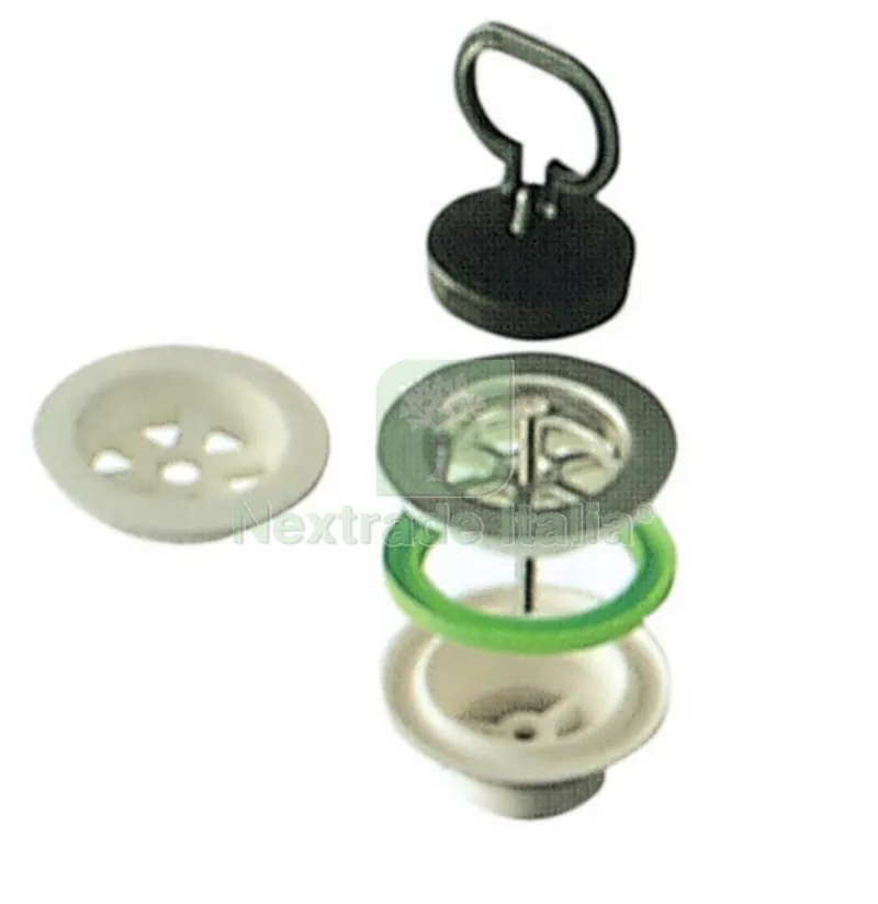 5PZ PILETTA PER LAVELLO CERAMICA 1".1/2 DIAMETRO 80 — Scarichi e sifoni — rif. FERX.23222