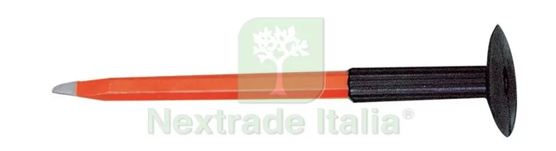 6PZ Scalpelli a Punta con Paramano CM.40 — Utensili da muratore — rif. FERX.23287 6PZ Scalpelli a Punta con Paramano CM.40 — Utensili da muratore — rif. FERX.23287