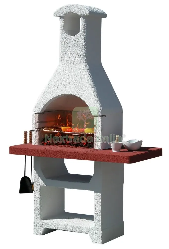 Barbecue in Muratura MOD.MARTINICA LX in Cemento,con Cappa CM 125X65X210H — Tempo libero outdoor — rif. FERX.2331 Barbecue in Muratura MOD.MARTINICA LX in Cemento,con Cappa CM 125X65X210H — Tempo libero outdoor — rif. FERX.2331