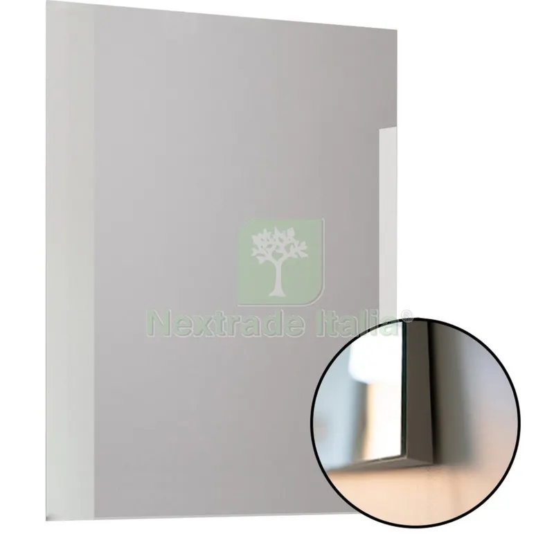 Specchio a Filo con Supporto in Legno 52XH68 CM — Accessori bagno — rif. FERX.2362 Specchio a Filo con Supporto in Legno 52XH68 CM — Accessori bagno — rif. FERX.2362