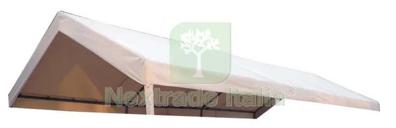 TOP COPERTURA X GAZEBO "CARPOT MAGNUM" ECRU IN POLIESTERE IN PVC 260G/MQ — Gazebo e strutture giardino — rif. FERX.2392