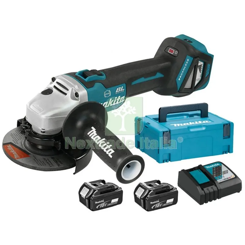 MAKITA SMERIGLIATRICE 18V CON 2 BATTERIE 5AH DGA513RTJ — Smerigliatrici e seghe — rif. FERX.2395 MAKITA SMERIGLIATRICE 18V CON 2 BATTERIE 5AH DGA513RTJ — Smerigliatrici e seghe — rif. FERX.2395