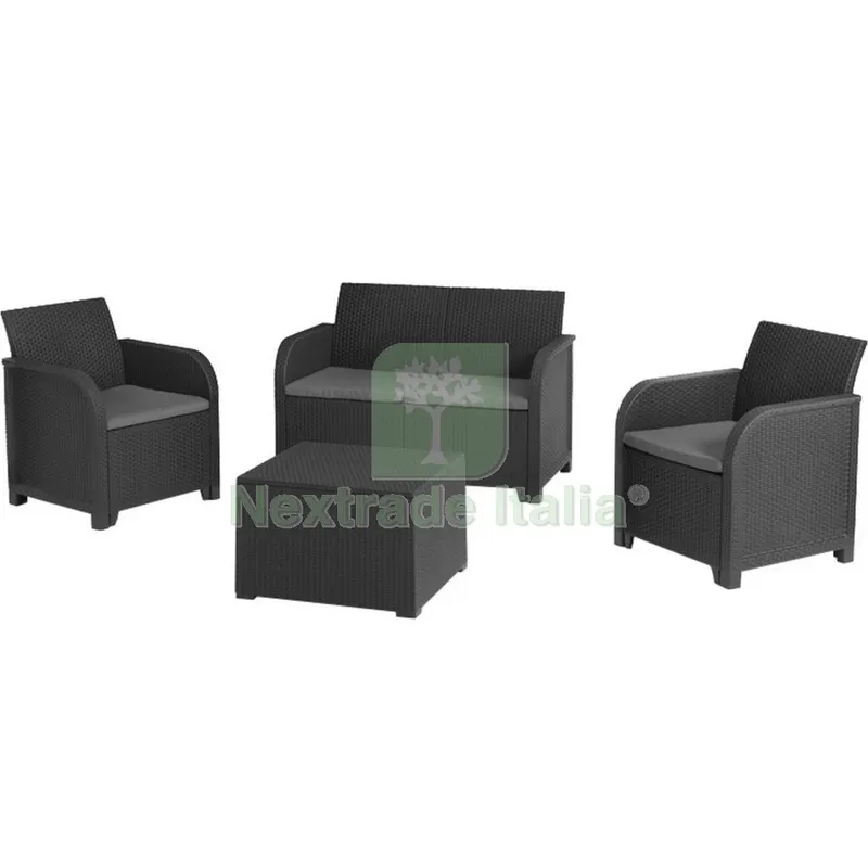 Allibert/Keter Salotto Rosalie Graphite — Vasi e fioriere — rif. FERX.2397 Allibert/Keter Salotto Rosalie Graphite — Vasi e fioriere — rif. FERX.2397