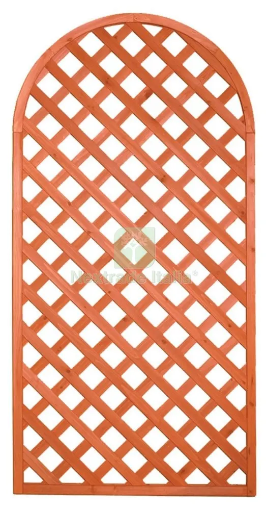 4PZ Pannello Grigliato in Legno AD Arco CM.90X180 — Griglie e grigliati — rif. FERX.2404