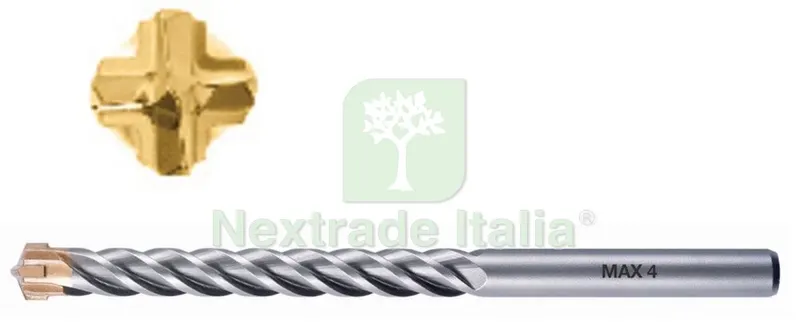 PUNTA X MURO 4 TAGLIENTI MM. 5X 85 — Punte, frese e dischi — rif. FERX.2411 PUNTA X MURO 4 TAGLIENTI MM. 5X 85 — Punte, frese e dischi — rif. FERX.2411