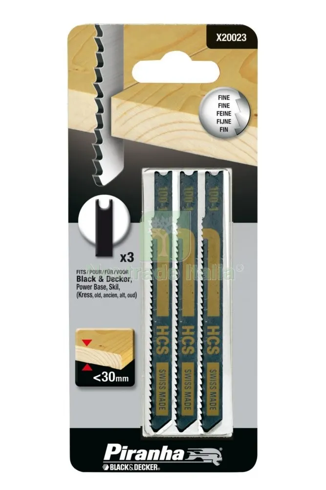 Piranha X20023 3 Lame Legno Fresate T/Fine — Punte, frese e dischi — rif. FERX.24310 Piranha X20023 3 Lame Legno Fresate T/Fine — Punte, frese e dischi — rif. FERX.24310