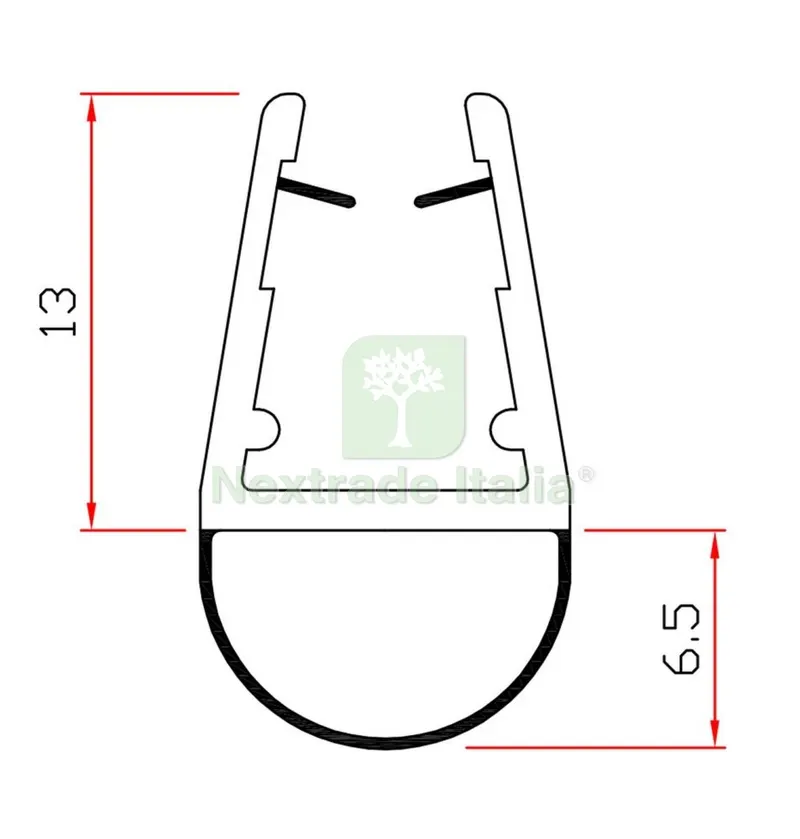 10PZ Guarnizione per Box Doccia 2 M MOD.401 — Guarnizioni e tenute — rif. FERX.24317