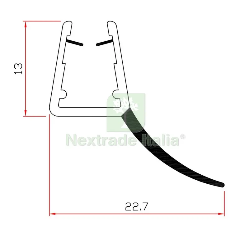 10PZ Guarnizione per Box Doccia 2 M MOD.407 — Guarnizioni e tenute — rif. FERX.24346 10PZ Guarnizione per Box Doccia 2 M MOD.407 — Guarnizioni e tenute — rif. FERX.24346