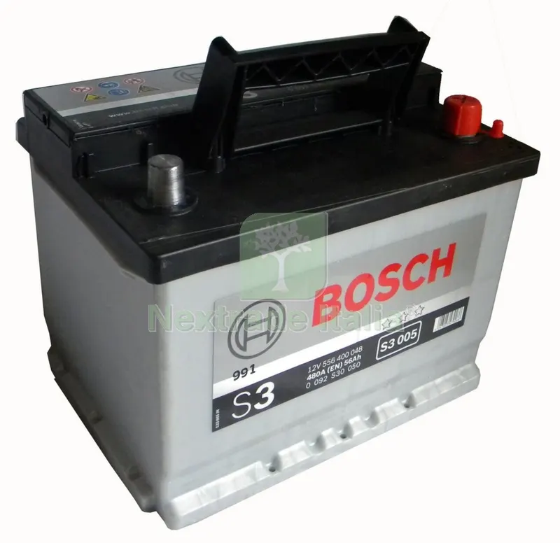 Batteria Auto Bosch S3005 56AH Destra — Pile e batterie — rif. FERX.24370 Batteria Auto Bosch S3005 56AH Destra — Pile e batterie — rif. FERX.24370