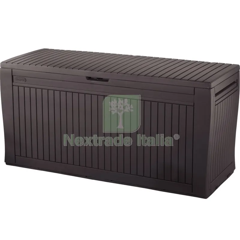 CASSAPANCA KETER EFFETTO LEGNO COMFY BROWN 116X44X57H 270LT. — Casalinghi e organizzazione — rif. FERX.244