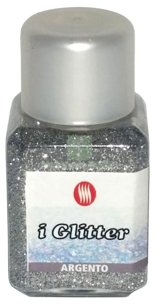 6PZ GLITTER GR.25 COLORE ARGENTO — Decorativi e effetti — rif. FERX.24448