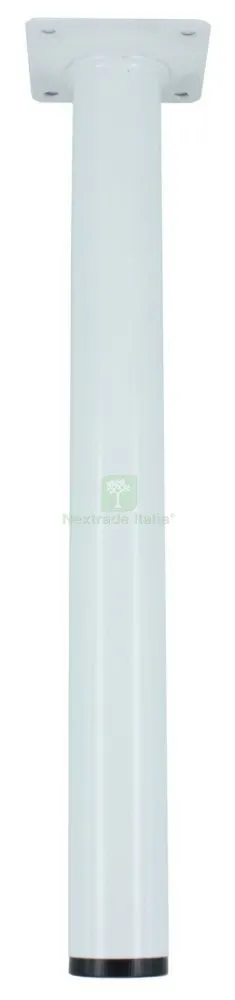 4PZ PIEDINO ACCIAIO DIAMETRO 30 H CM.20 COLORE BIANCO — Accessori bagno — rif. FERX.24463 4PZ PIEDINO ACCIAIO DIAMETRO 30 H CM.20 COLORE BIANCO — Accessori bagno — rif. FERX.24463
