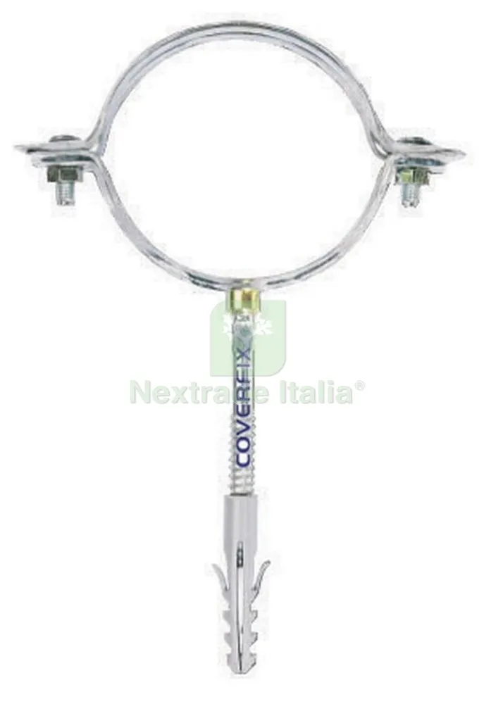50PZ Collari x Pluviali Zincati Tondi MM.100 — Fascette e collari — rif. FERX.24483 50PZ Collari x Pluviali Zincati Tondi MM.100 — Fascette e collari — rif. FERX.24483