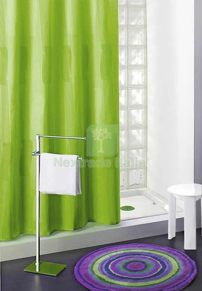 Gedy Tenda Doccia Poliestere 112 Verde 180X200 — Accessori bagno — rif. FERX.2472