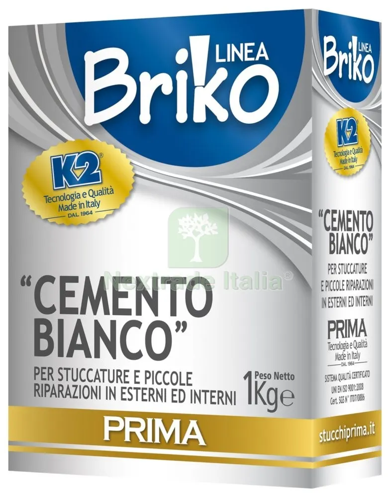 12PZ LINEA BRIKO CEMENTO BIANCO DA KG. 1 — Cemento, malte e collanti edili — rif. FERX.24823 12PZ LINEA BRIKO CEMENTO BIANCO DA KG. 1 — Cemento, malte e collanti edili — rif. FERX.24823
